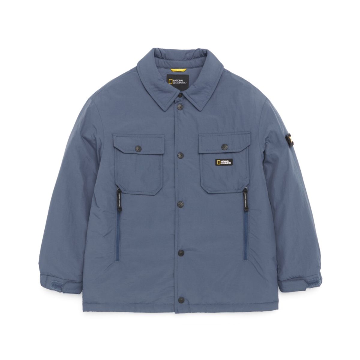 내셔널지오그래픽 키즈(NATIONAL GEOGRAPHIC KIDS) K223UPD060 셔츠형 패딩 점퍼 HARBORBLUE