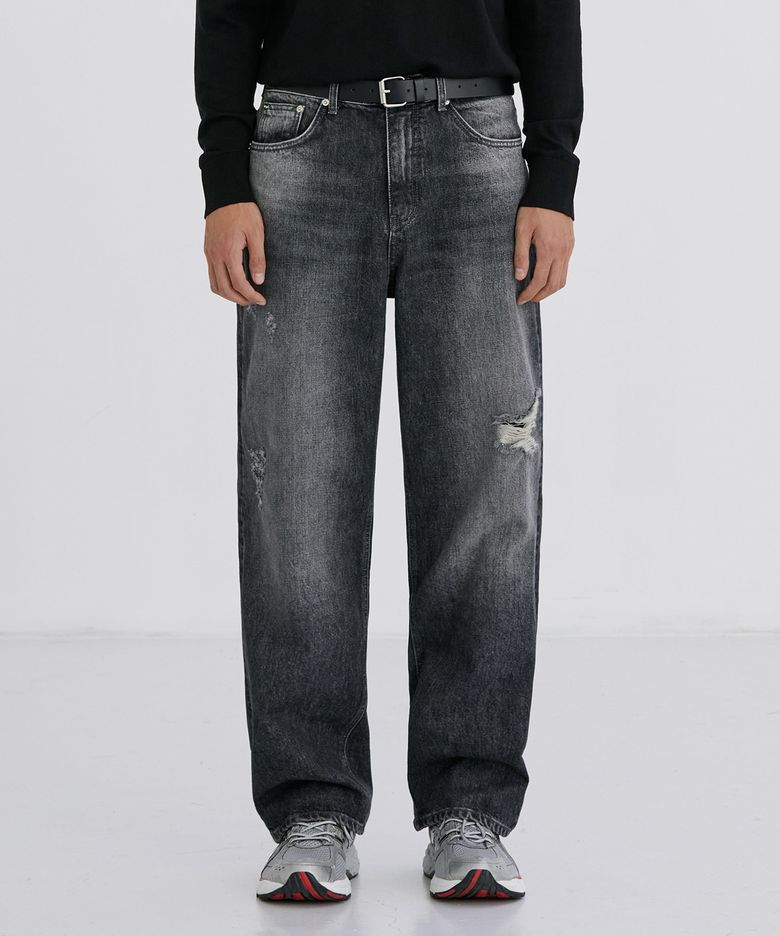 51073 HISHITOMO UNTIDY SOUL JEANS [SUPER WIDE STRAIGHT]