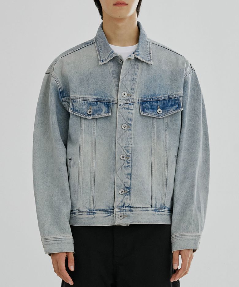 5005 DIAGONAL DENIM JACKET [LIGHT BLUE]