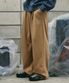 원턱 와이드 스웨트팬츠 베이지