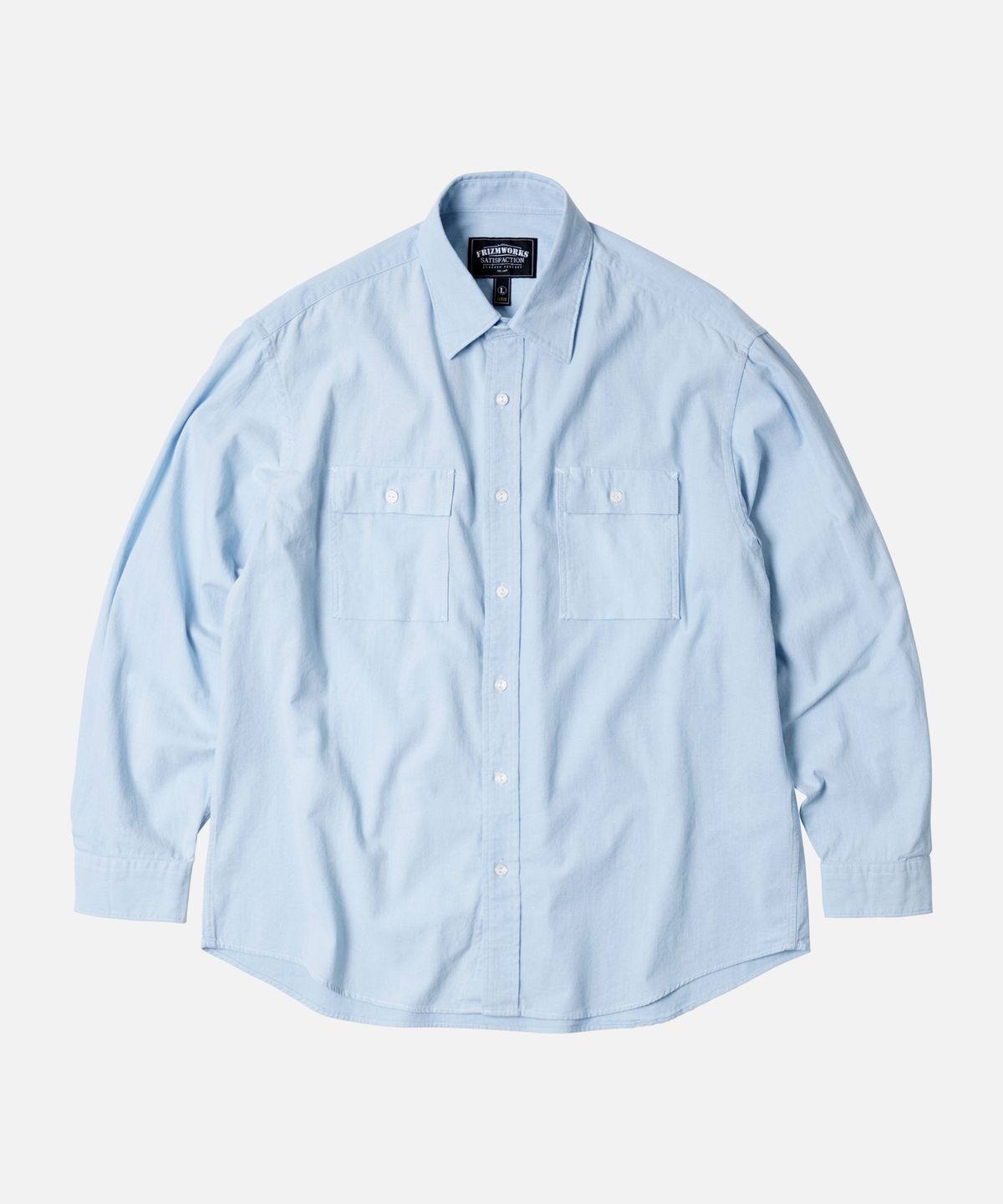 프리즘웍스(FRIZMWORKS) CIGARETTE POCKET CHAMBRAY SHIRT _ CLOUD