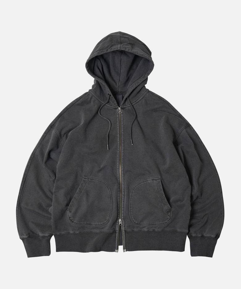 OG PIGMENT DYEING HOOD ZIPUP PARKA _ CHARCOAL