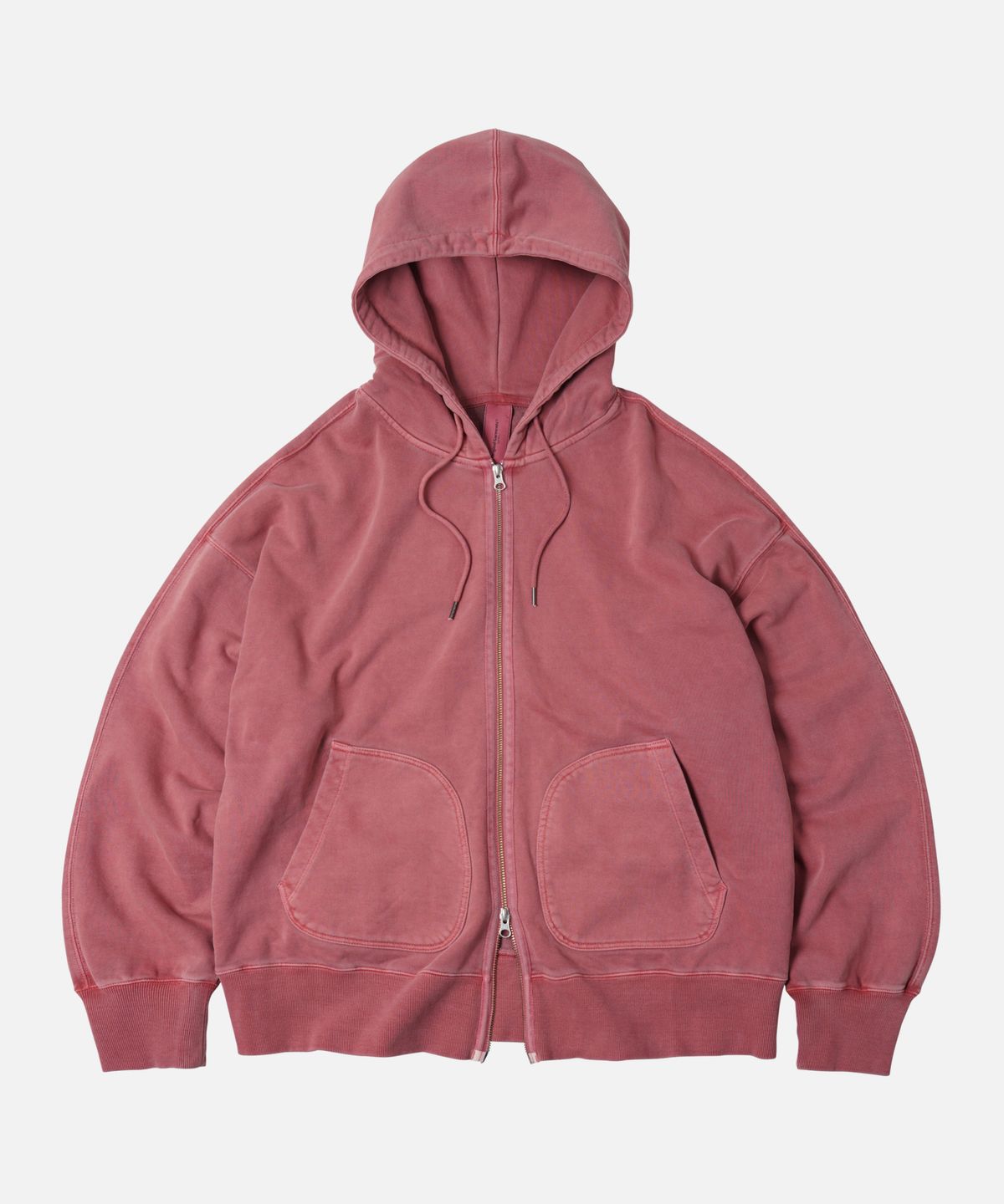 프리즘웍스(FRIZMWORKS) OG PIGMENT DYEING HOOD ZIPUP PARKA _ PINK