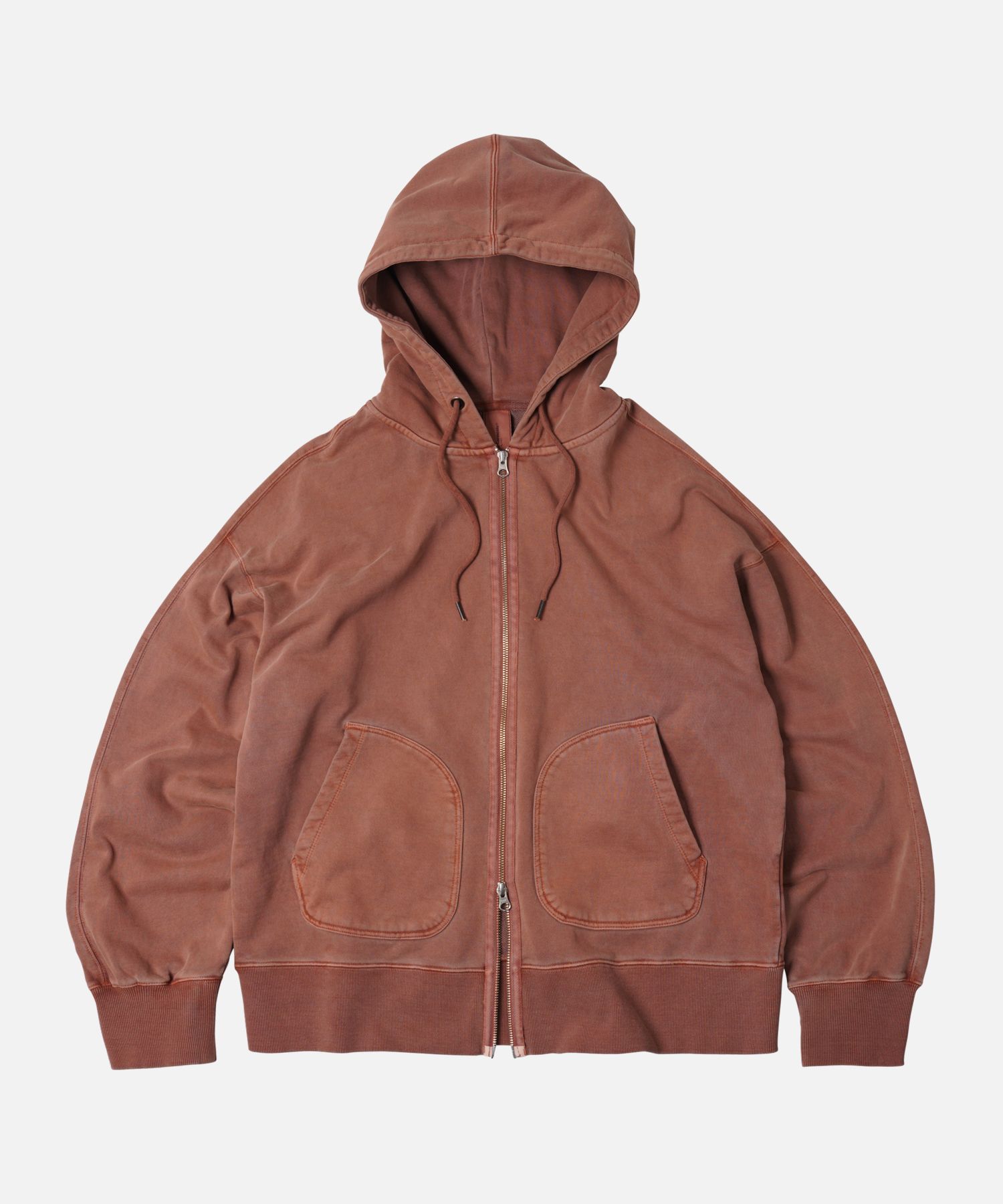 MUSINSA | FRIZMWORKS OG PIGMENT DYEING HOOD ZIPUP PARKA _ BRICK