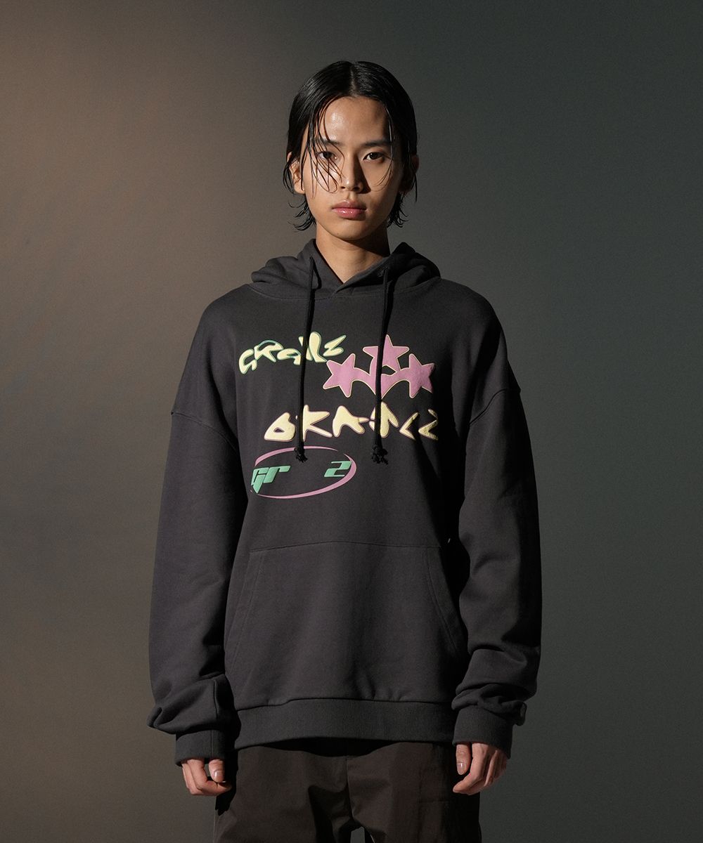 【GRAILZ】LUCKY STAR HOODIE [BROWN] MUSINSA | GRAILZ LUCKY STAR HOODIE [CHARCOAL]