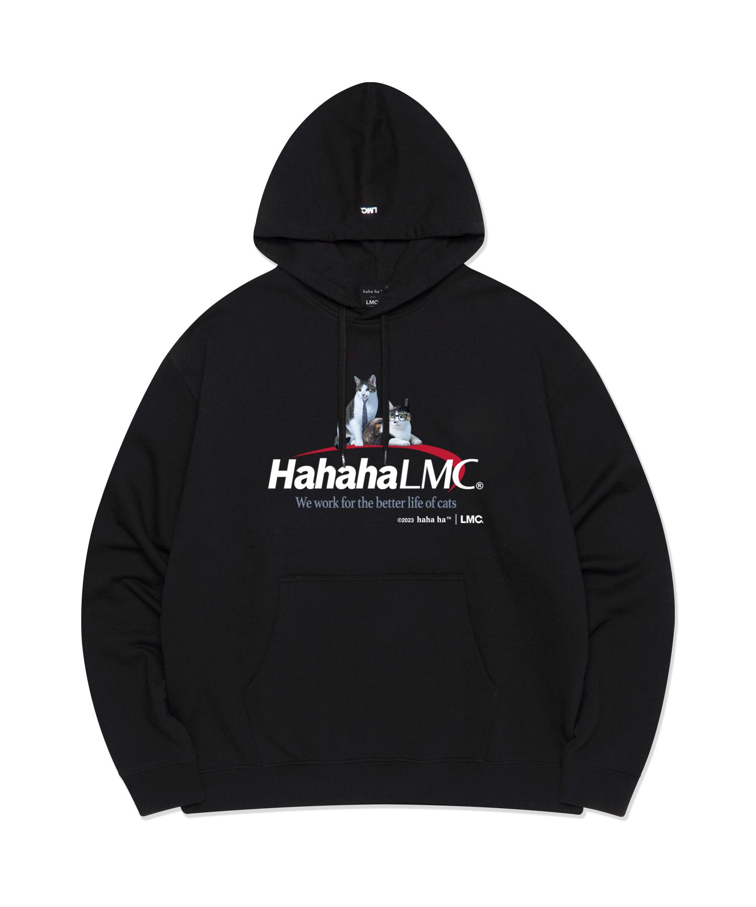 パーカー・フーディ LMC LMC X HAHA HA OFFICE CATS TEAM LEADER HOODIE black 0LM23 MUSINSA | LMC LMC x HAHA HA OFFICE CATS TEAM LEADER HOODIE black