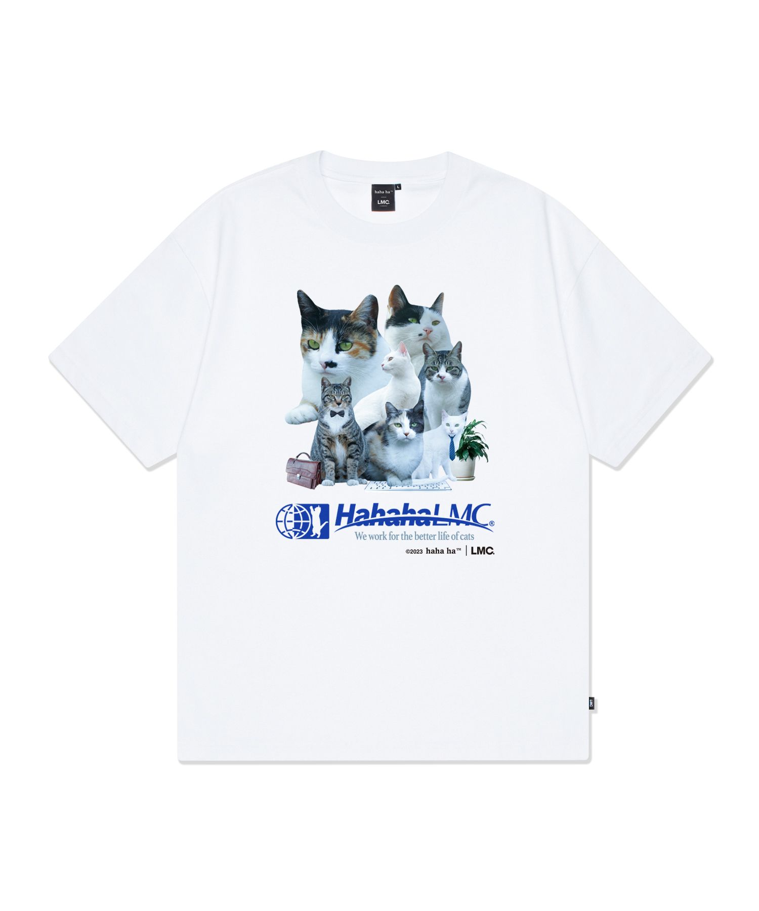 パーカー・フーディ LMC LMC X HAHA HA OFFICE CATS TEAM LEADER HOODIE black 0LM23 41829b49682536da01081ce7c6f145