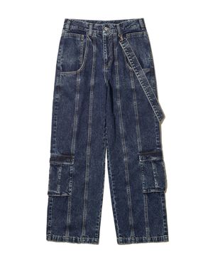 LINE DENIM PANTS / INDIGO