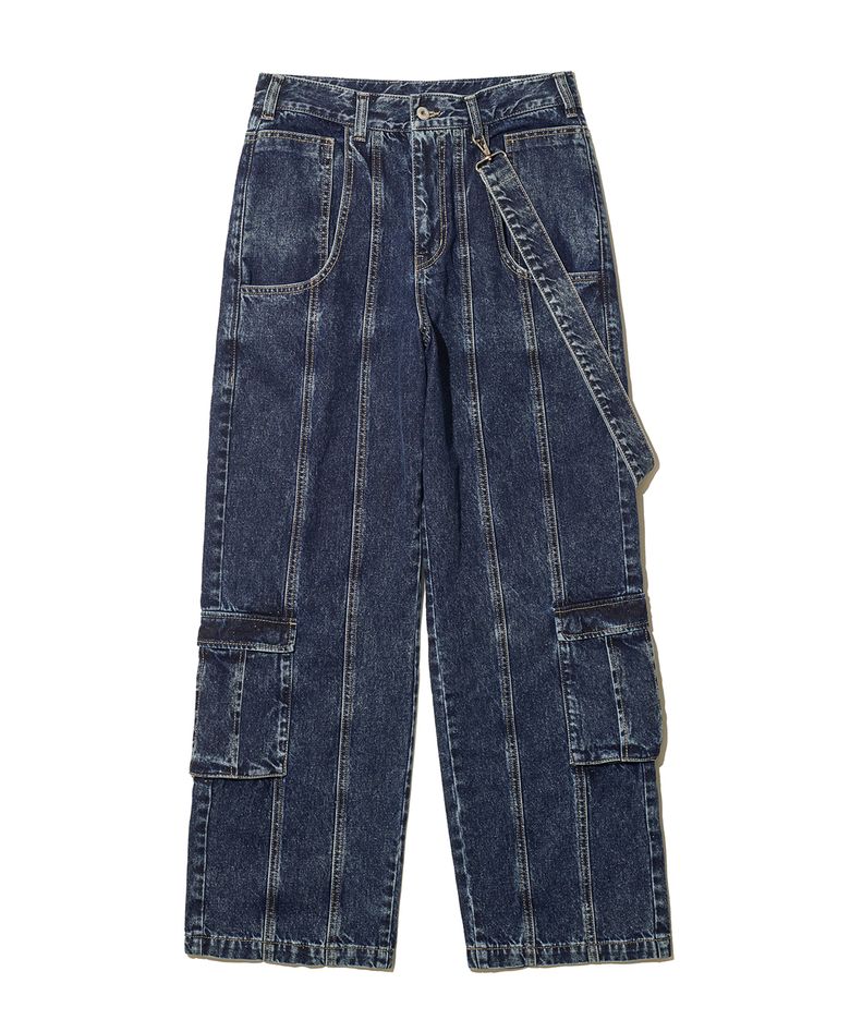 LINE DENIM PANTS / INDIGO