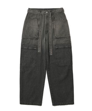 GRADATION DOUBLE POCKET PANTS / BLACK