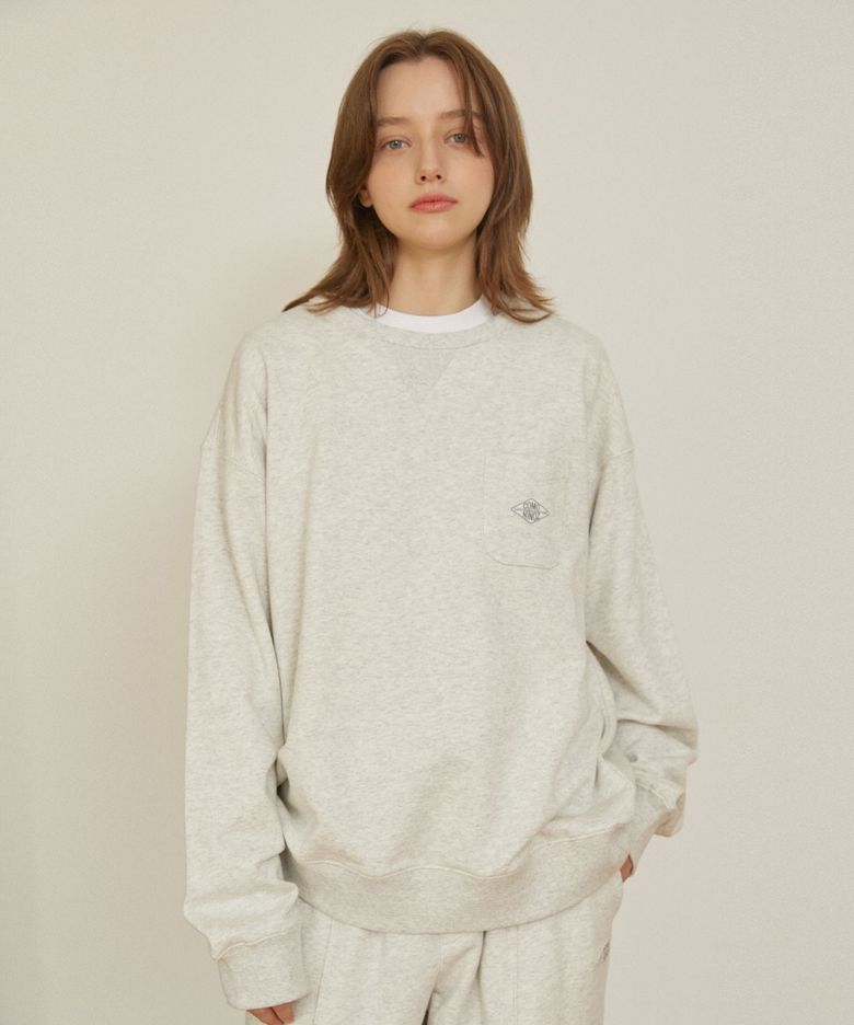 POCKET BASIC SWEATSHIRT [4 COLOR]