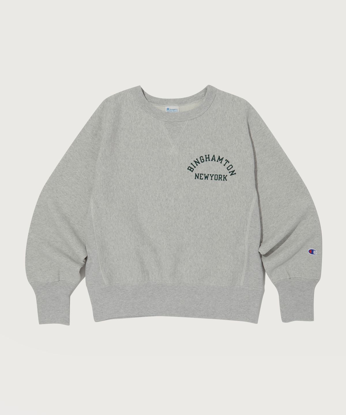 챔피온(CHAMPION) 여성 리버스위브 블루택 기모 크루넥 스웨트셔츠 Normal Grey
