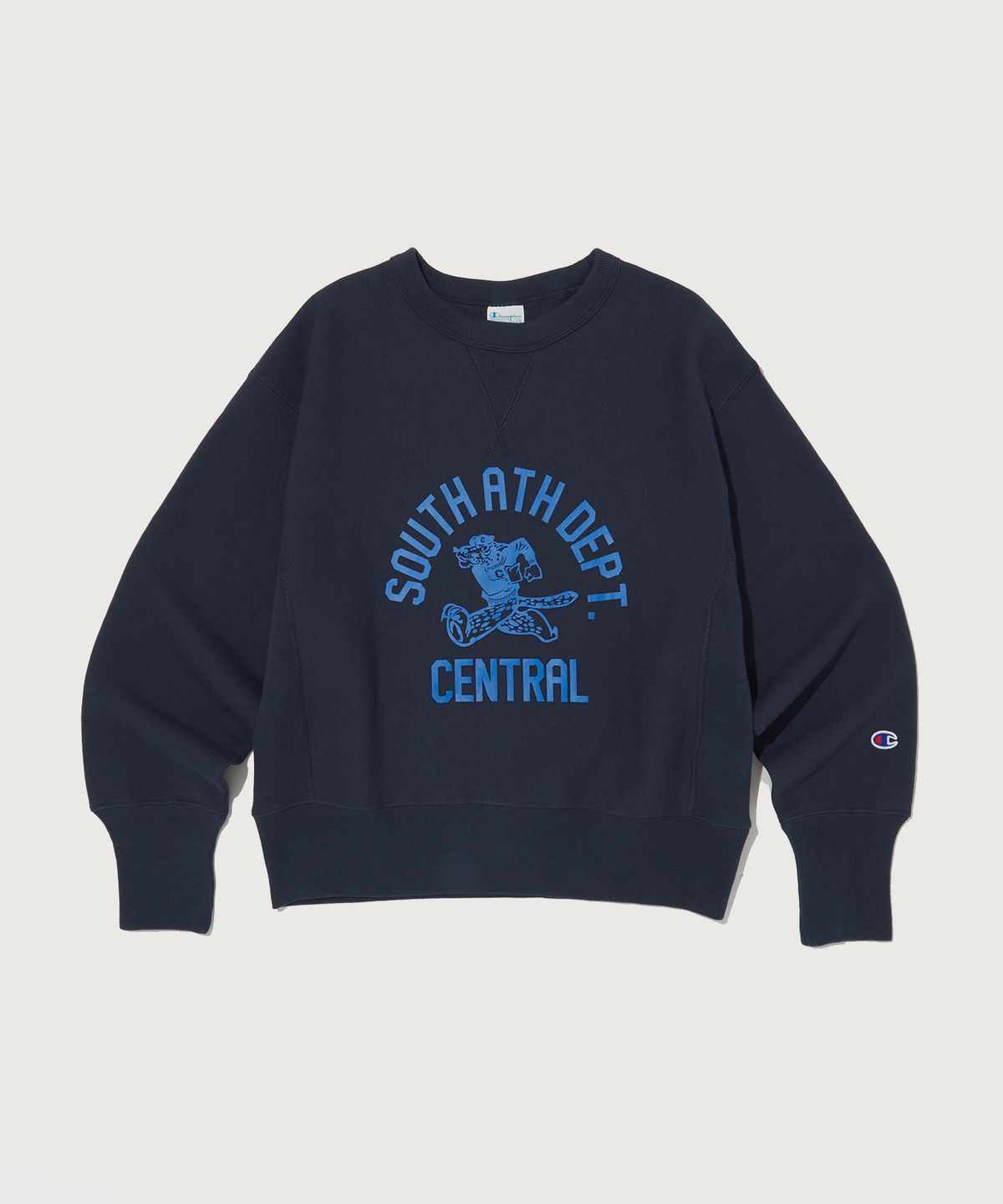 챔피온(CHAMPION) 여성 리버스위브 블루택 기모 크루넥 스웨트셔츠 Dark Navy