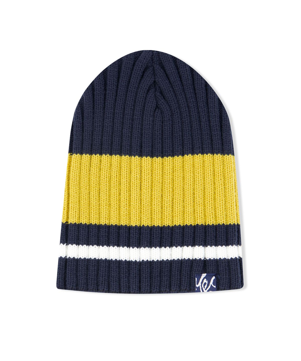 예스아이씨(YESEYESEE) Y.E.S Stripe Beanie Navy