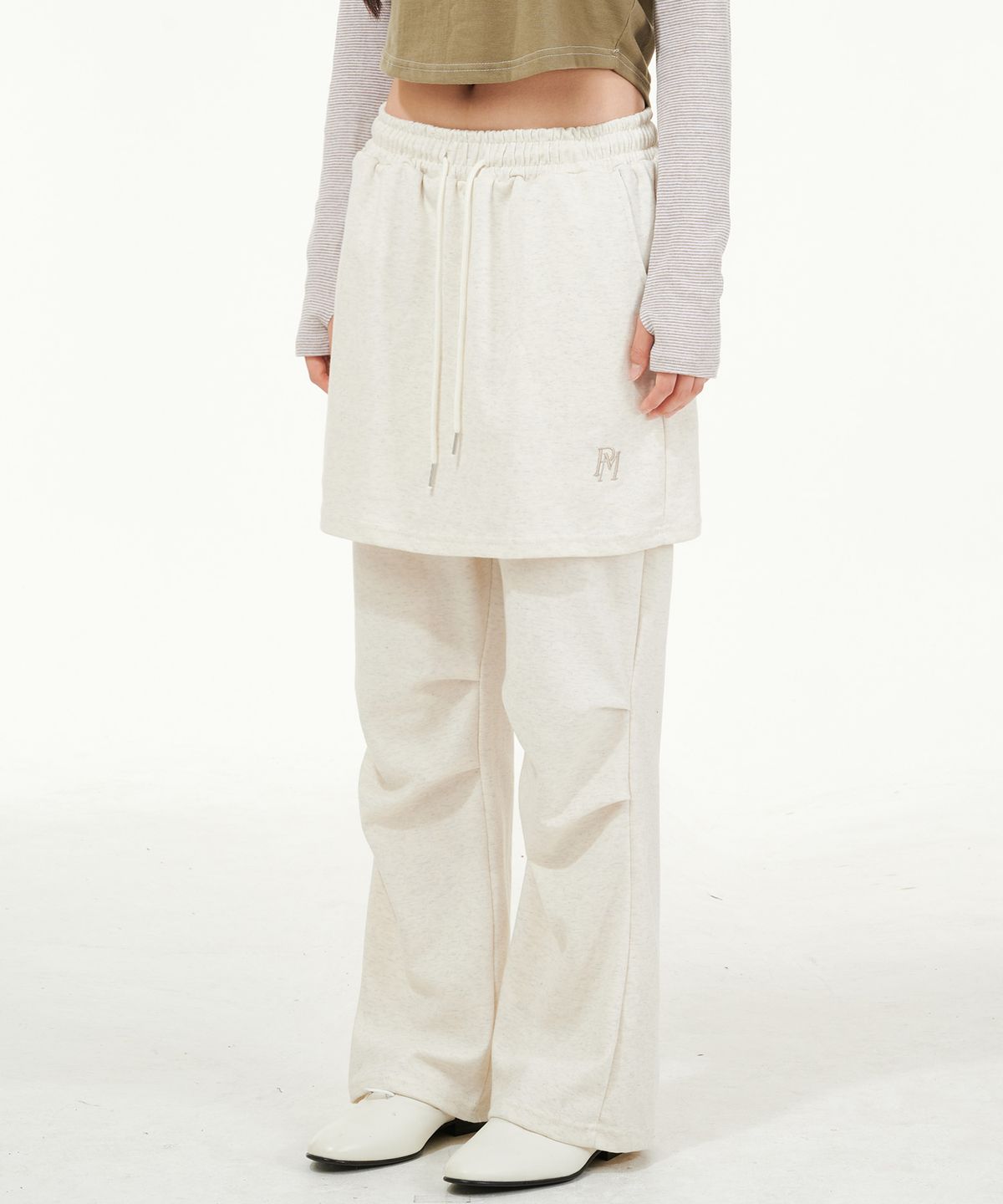 피스메이커(PIECE MAKER) PARACHUTE SK BOOT PANTS (OATMEAL)