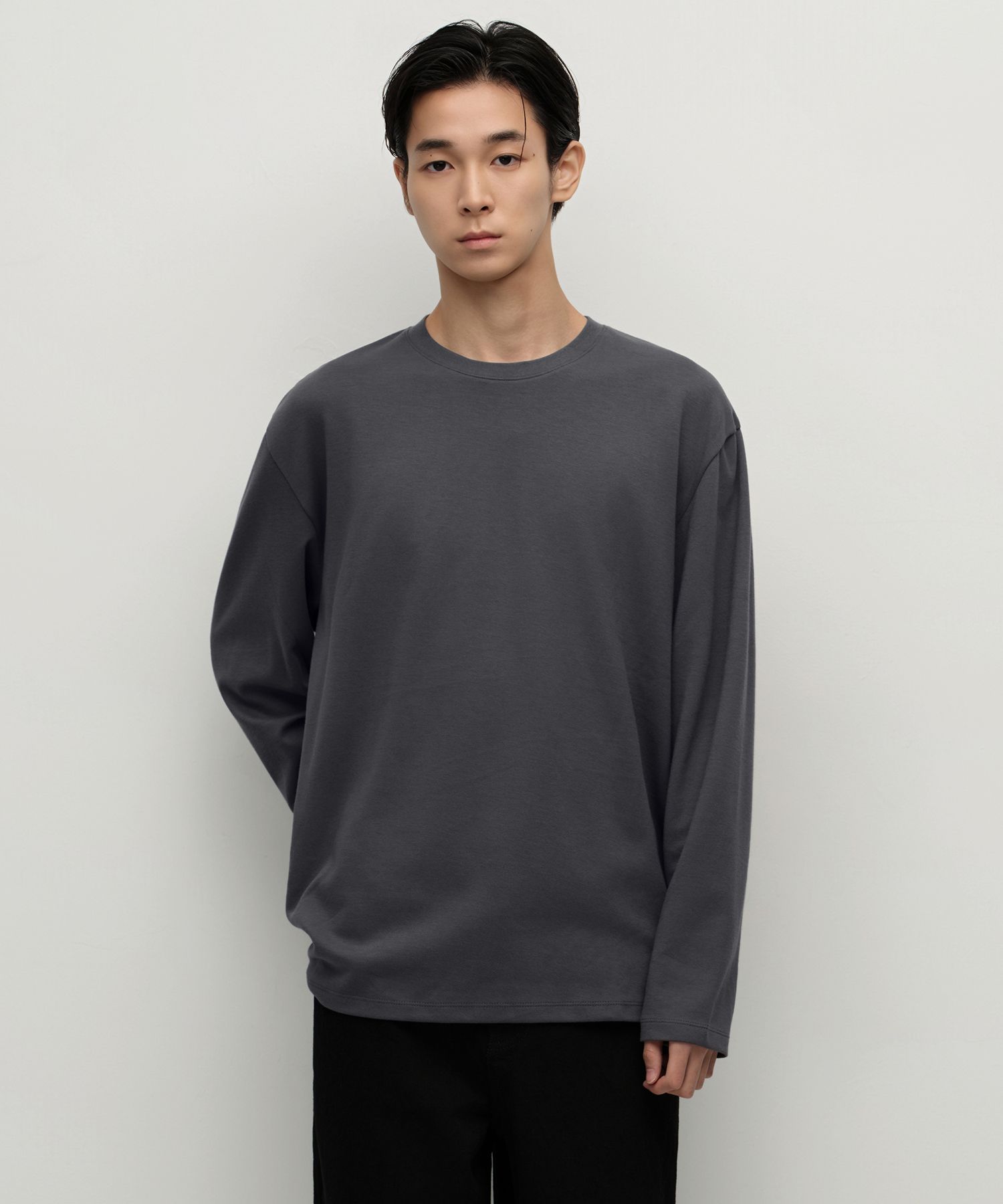 MUSINSA MUSINSA STANDARD [Hit Standard] Crew Neck Long Sleeve T