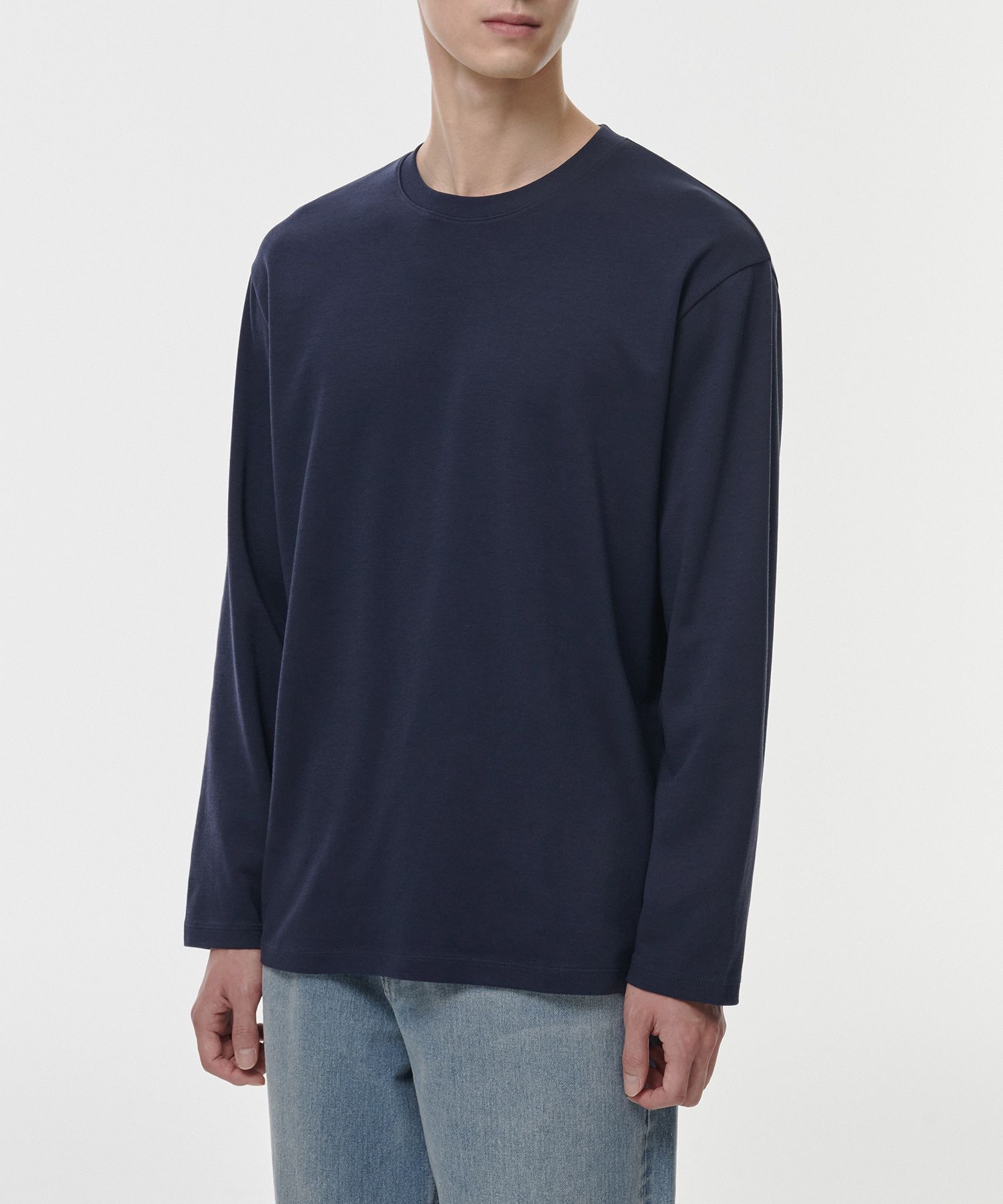 Tシャツ・カットソー *MUSINSA STANDARD* Hit Standard Crew Neck Long Sleeve T-Shir MUSINSA | MUSINSA STANDARD [Hit Standard] Crew Neck Long