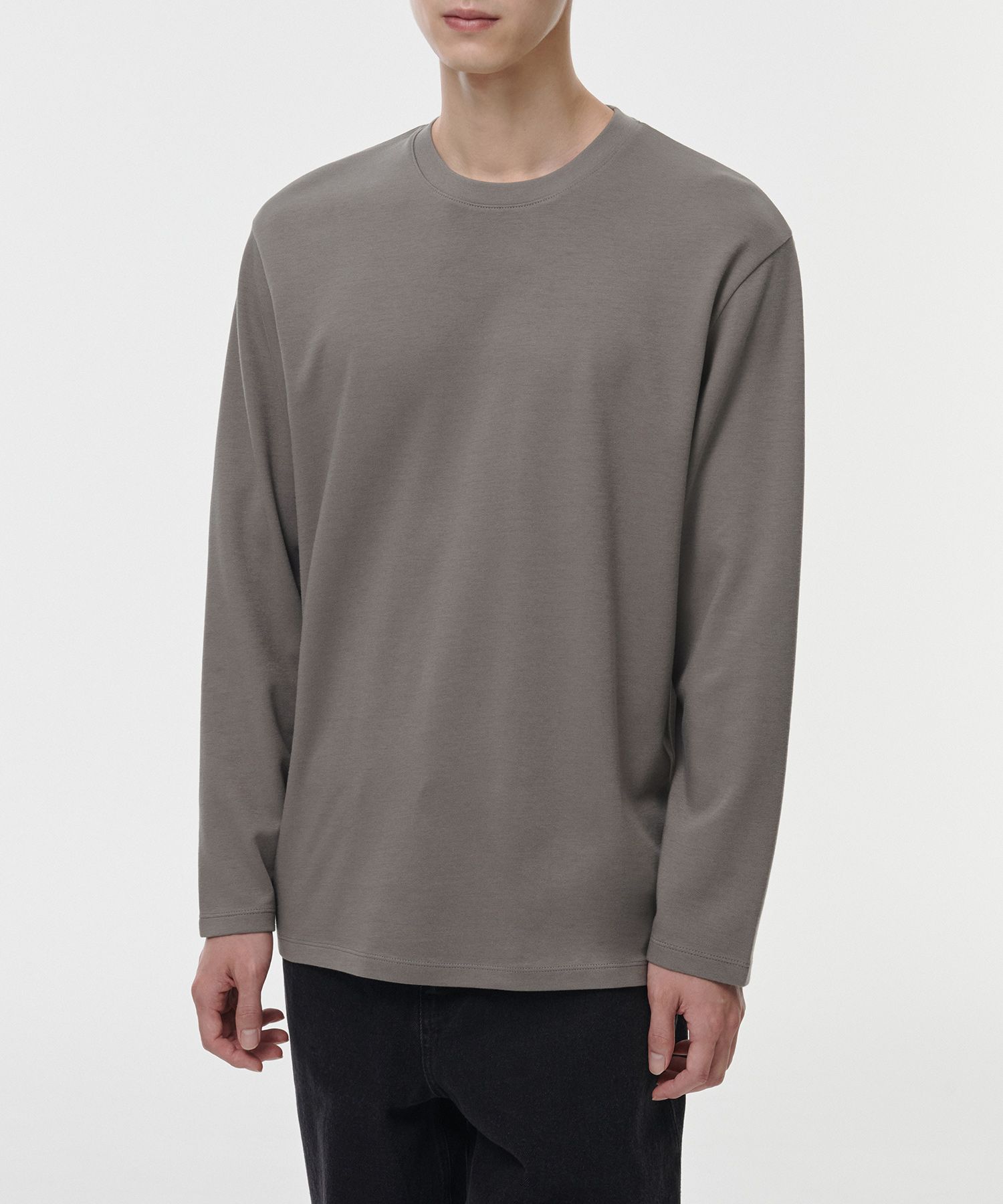 Tシャツ・カットソー *MUSINSA STANDARD* Hit Standard Crew Neck Long Sleeve T-Shir MUSINSA | MUSINSA STANDARD [Hit Standard] Crew Neck Long