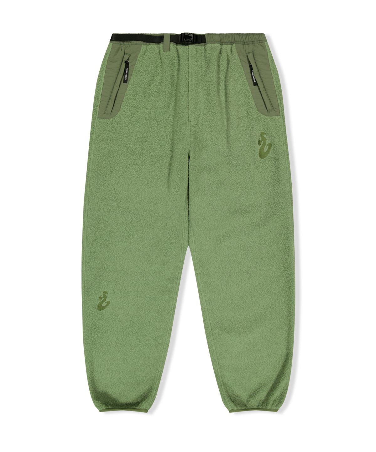 예스아이씨(YESEYESEE) Boa Fleece Nomadic Pants Sage Green