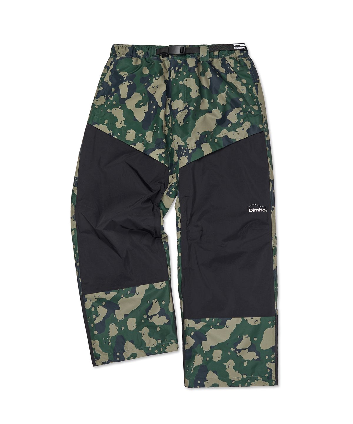 디미토(DIMITO) BLOCK WIDE PANTS OLIVE CAMO