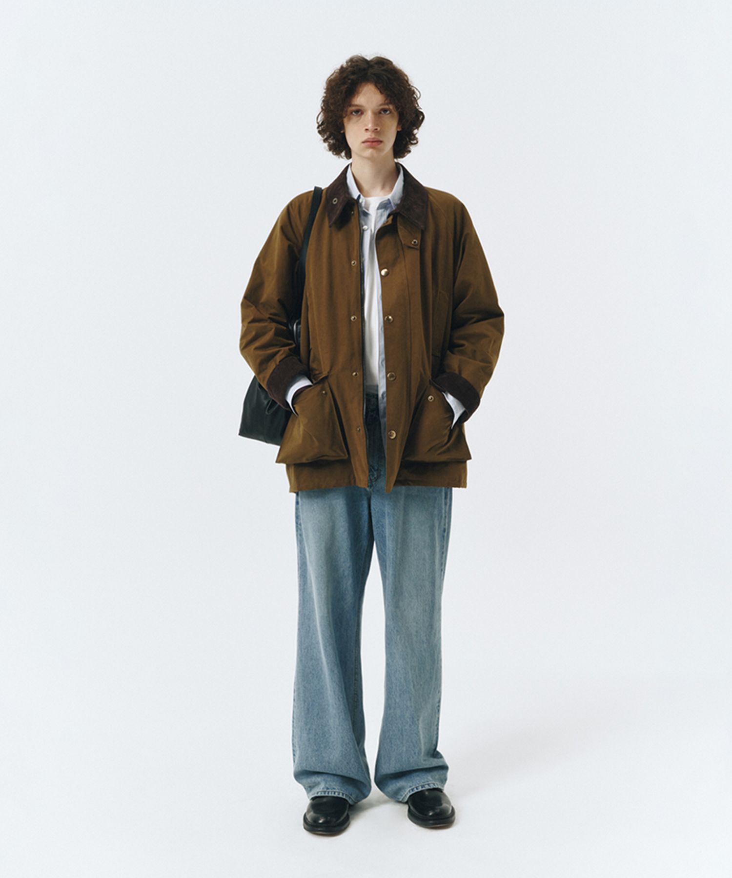 ★Dunst★ UNISEX WAXED COTTON HUNTING JACKET KHAKI_UDTR4C102 Designer fashion, Seoul-fully created | W Concept