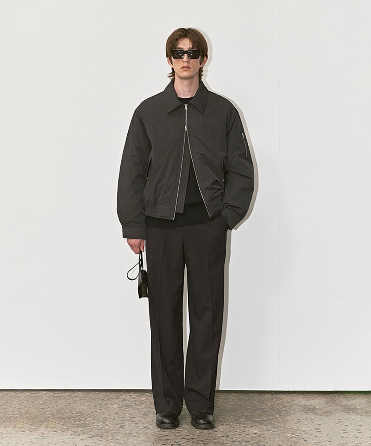 MUSINSA | DUNST CLASSIC COLLARED BOMBER JACKET