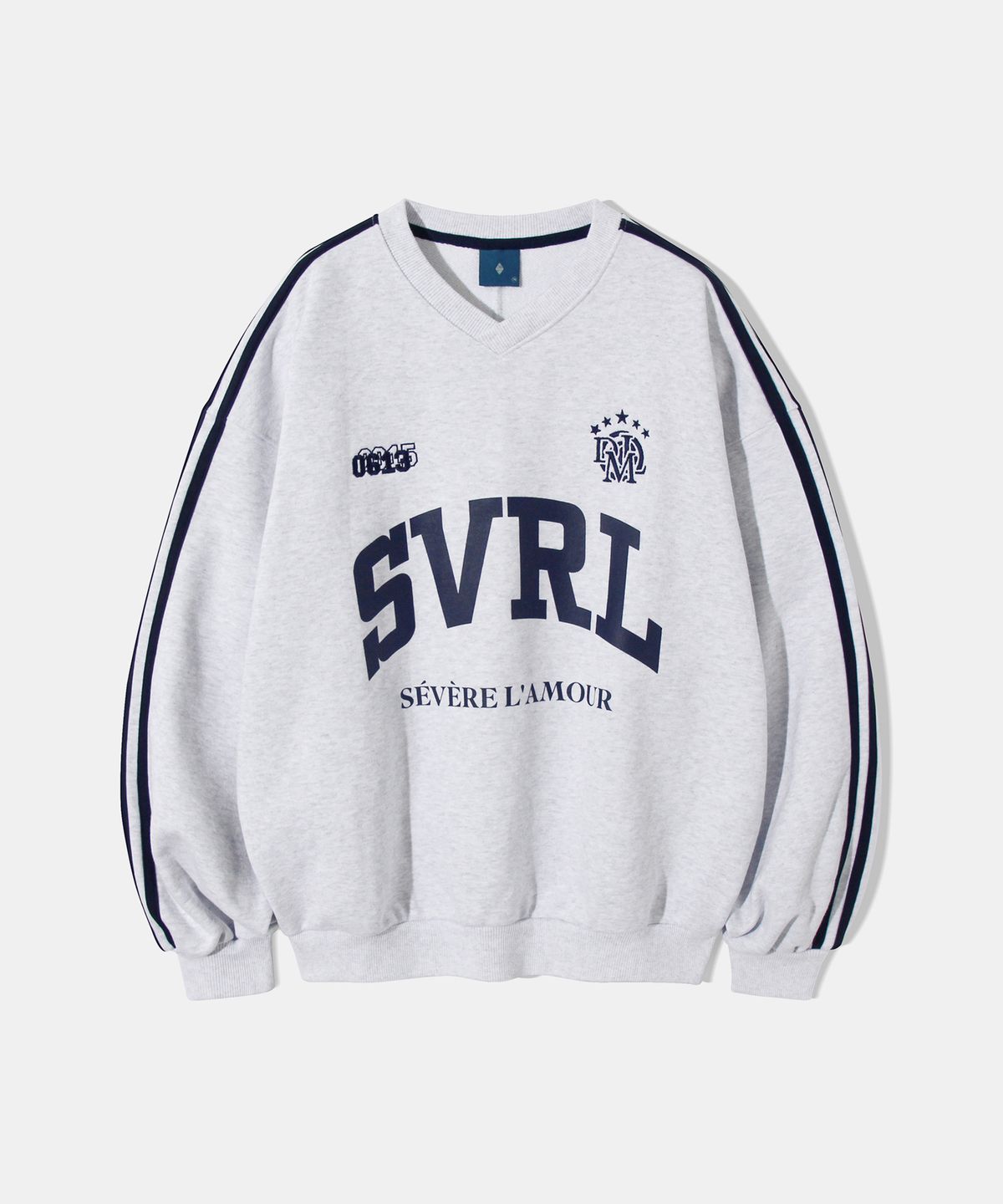 다이아몬드 레이라(DIAMOND LAYLA) SVRL Club Vneck Sweatshirt T84 - White Melange