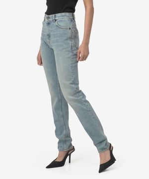 신디 미드 라이즈 데님 팬츠 - 다크 서머 블루 / 750948Y863P5059