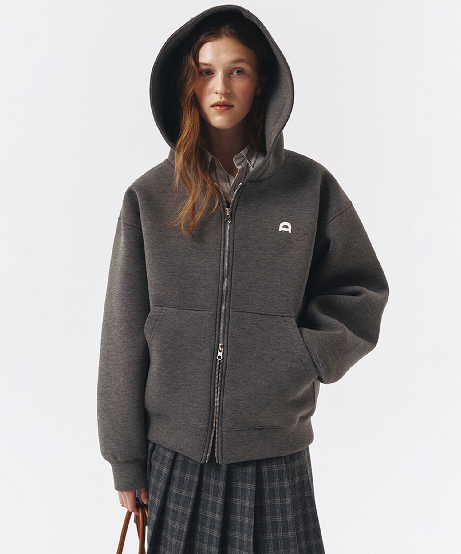 MUSINSA | DUNST FOR WOMEN UNISEX NEOPRENE ZIP-UP HOODIE