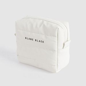 미니 패딩 큐브 파우치 (화이트)