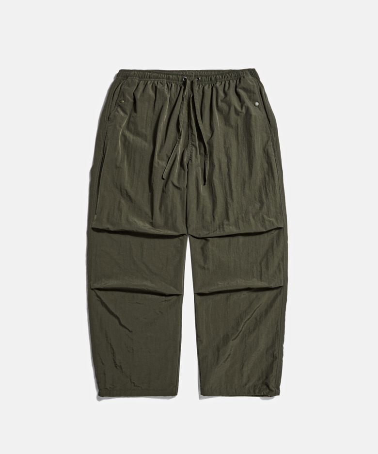 Nylon Warm Up Pants Dark Olive