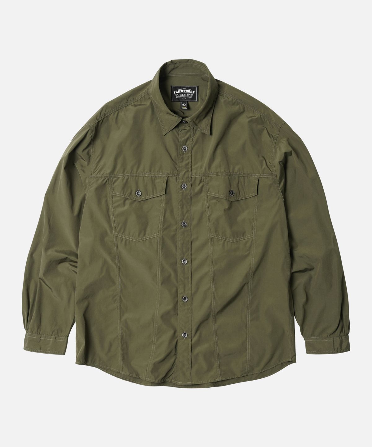 프리즘웍스(FRIZMWORKS) CP TYPE3 TRUCKER SHIRT _ OLIVE