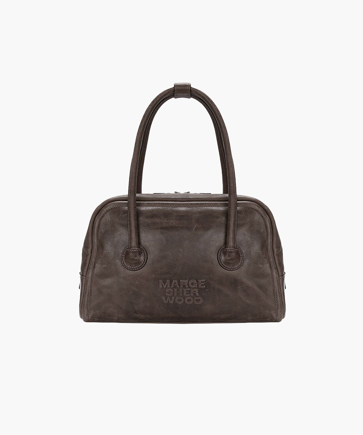 마지셔우드(MARGESHERWOOD) SOFT TOTE_washed brown pull-up