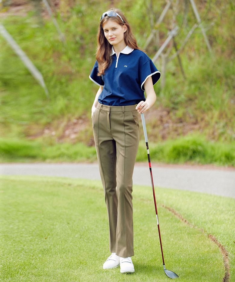 헤일리 부츠컷 팬츠_카키