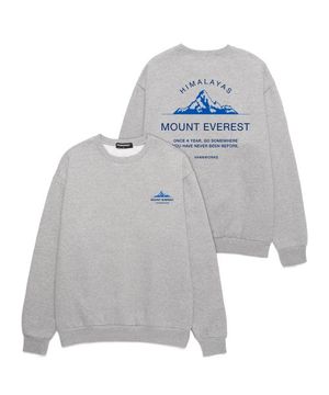 에베레스트 산 오버핏 맨투맨 (VLS0004) 멜란지그레이