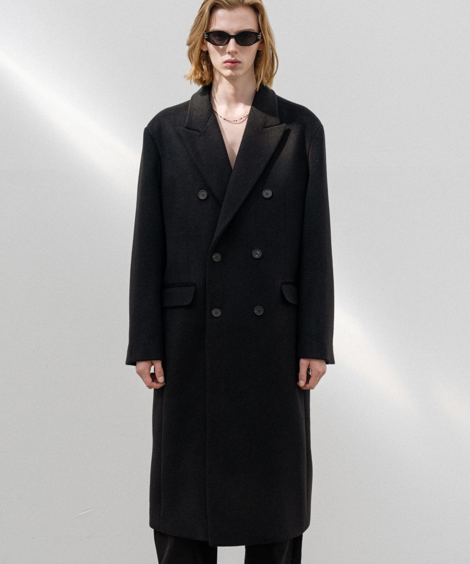 ✨極美品 近年モデル✨ ヴァレンティノ ピークドラペル ロングコート 立体感 DIAVEL｜ピークドラペルロングコート | Rakuten Fashion(楽天