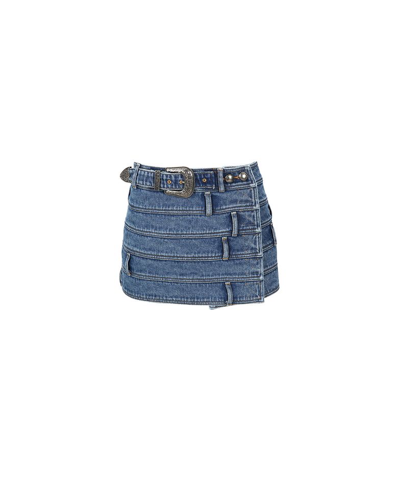 두아 멀티 웨이스트 데님 스커트 apa664w(BLUE)