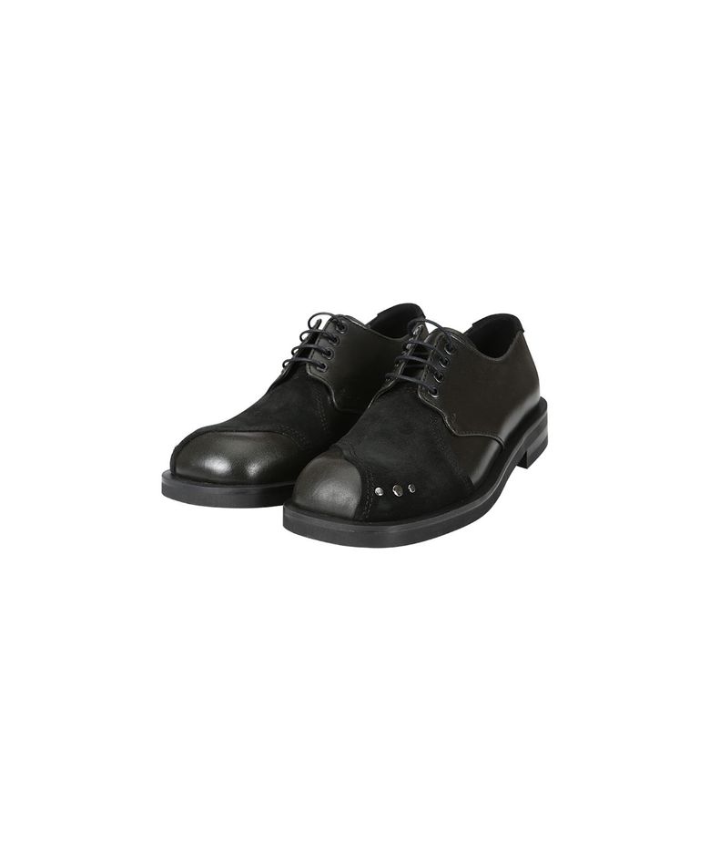루카아즈 스퀘어 토 더비 슈즈 aaa345m(BLACK)