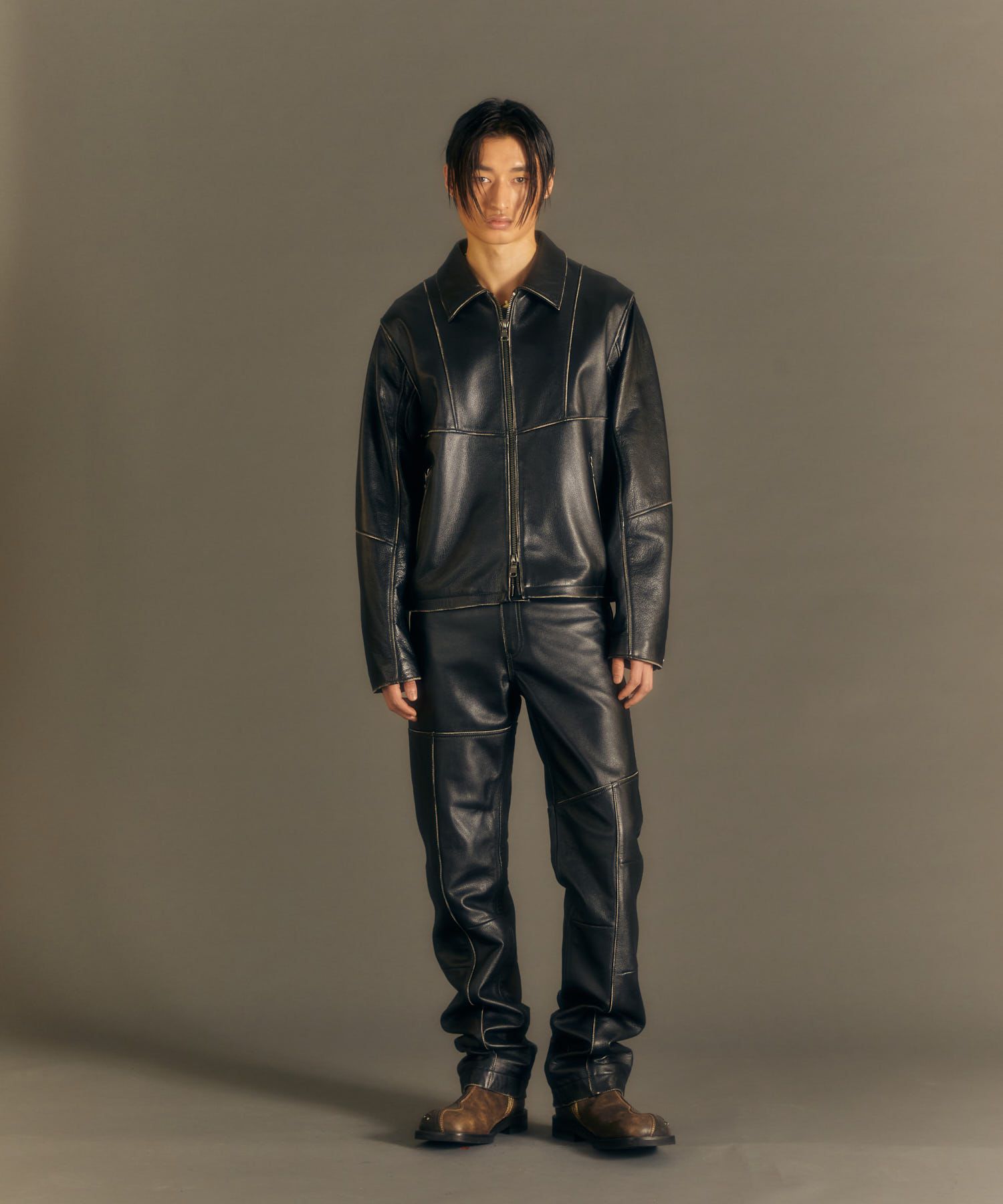 Andersson Bell ダブルブレストジャケット ウール アシンメトリー MUSINSA | ANDERSSON BELL Haruko Herringbone MA-1 Jacket