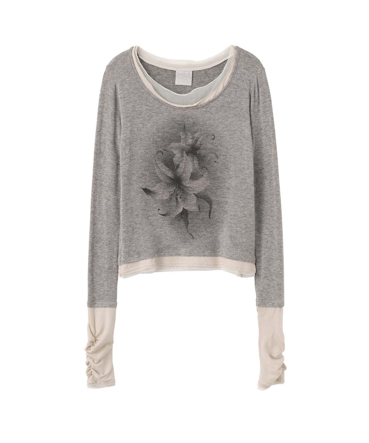 스컬프터(SCULPTOR) Triple Layered L/S Tee Melange Gray