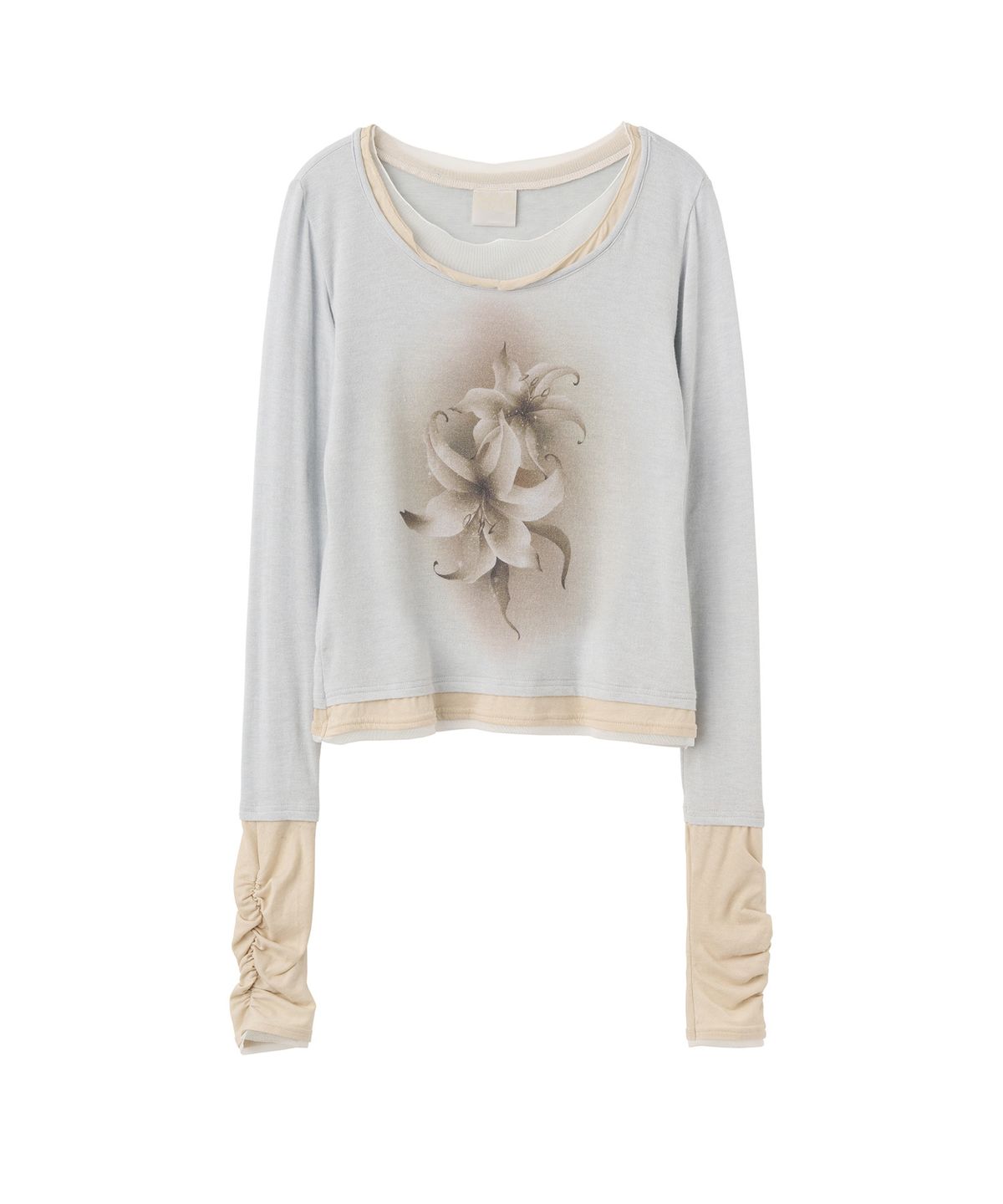 스컬프터(SCULPTOR) Triple Layered L/S Tee Pale Blue