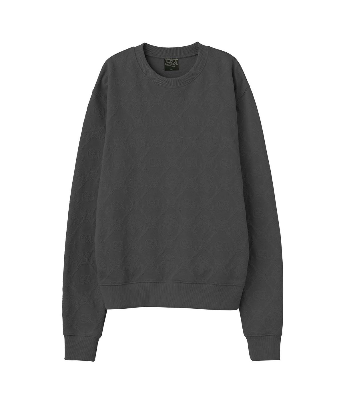스컬프터(SCULPTOR) Jacquard Flower Sweatshirt Charcoal
