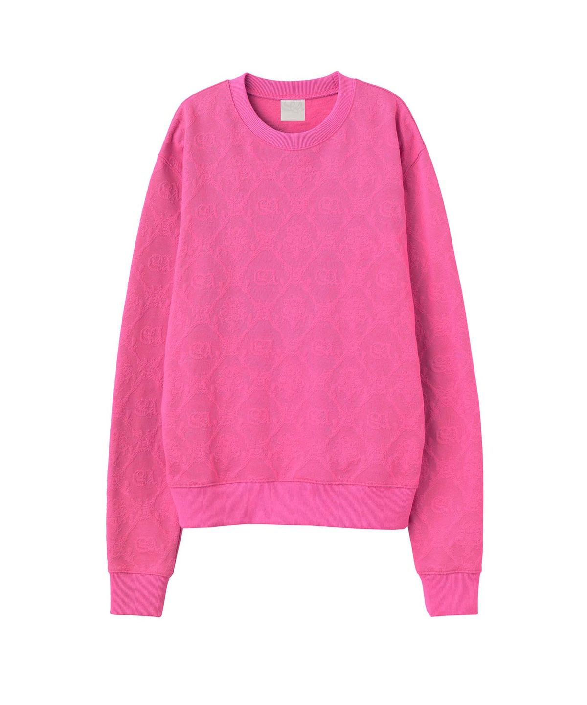 스컬프터(SCULPTOR) Jacquard Flower Sweatshirt Acid Pink