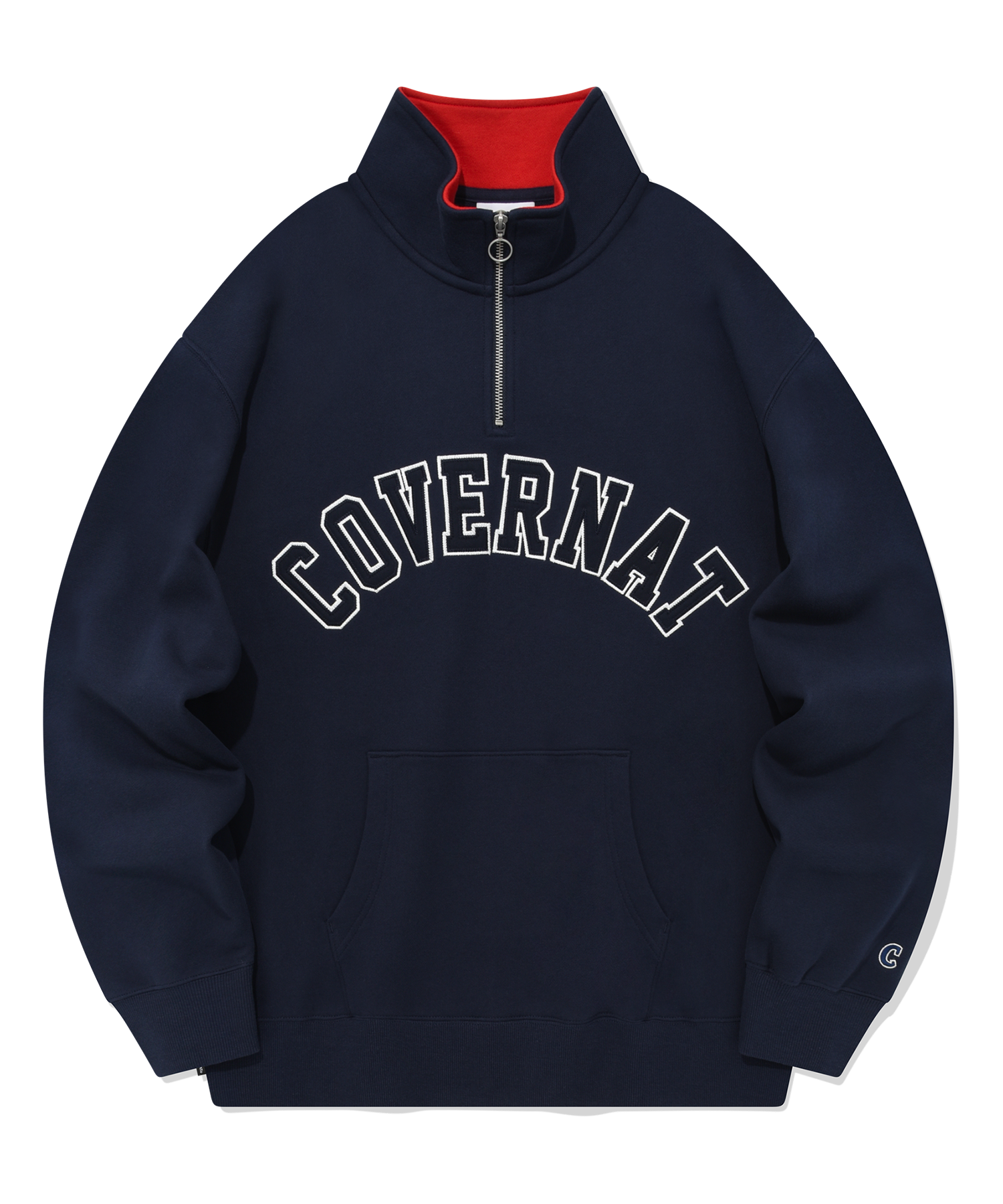 スウェット・トレーナー COVERNAT Arch Logo Half Zip-Up Sweatshirt Deep Red Arch Logo Half Zip-Up Crewneck Deep Red - Covernat | 60