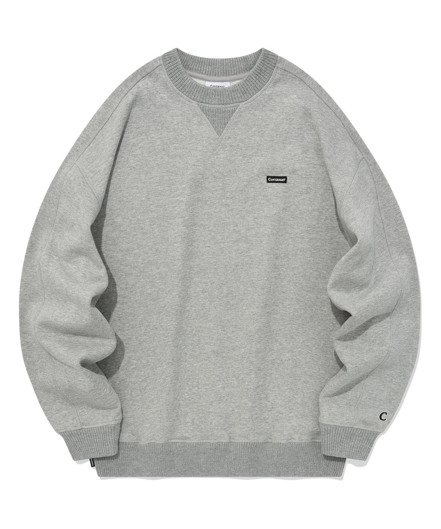 スウェット・トレーナー COVERNAT Overfit Knit Lip Man to Man Melange Gray MUSINSA | COVERNAT Overfit Knit Lip Sweatshirt Melange Gray