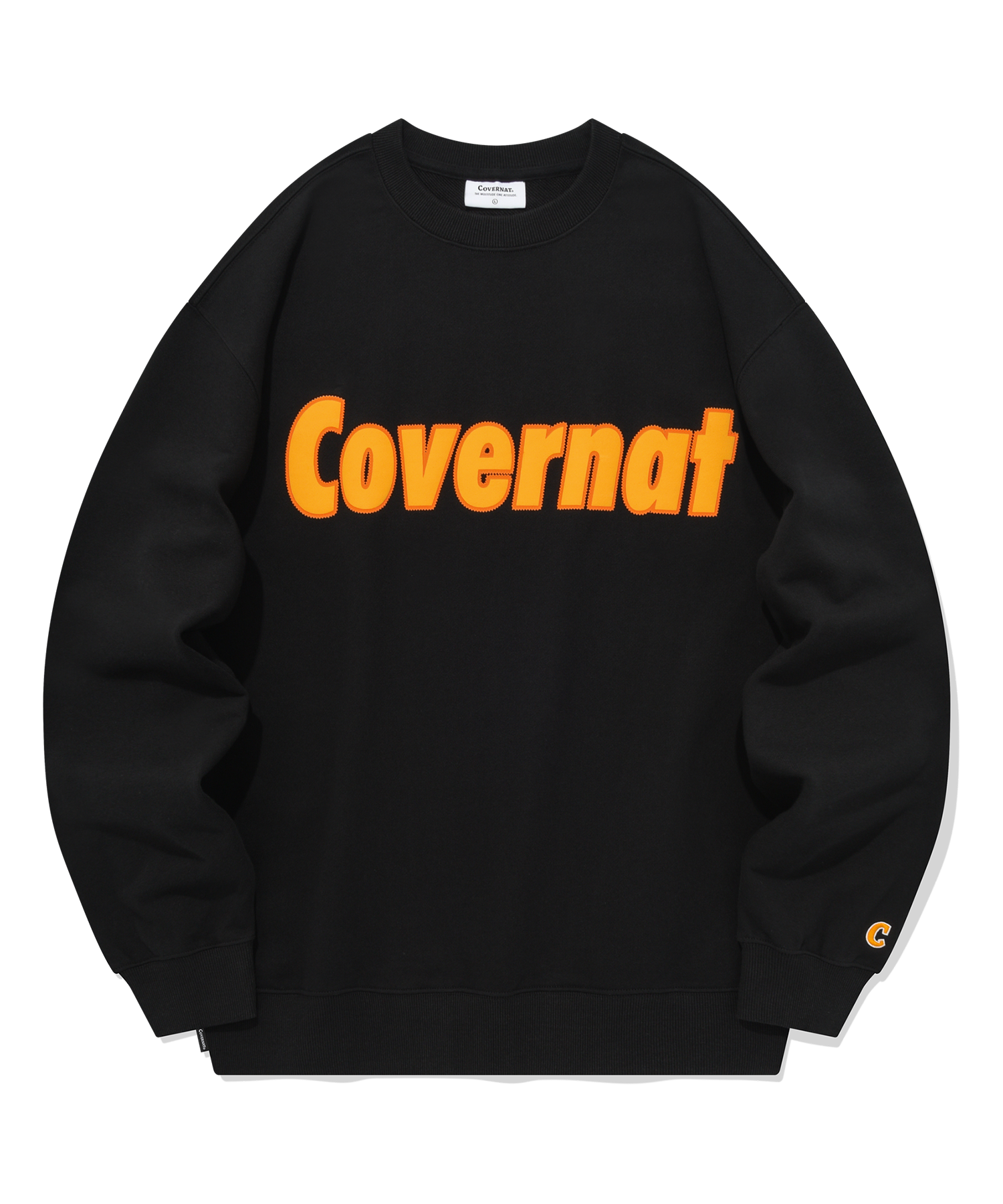 [COVERNAT]★COMFORT LOGO SWEATSHIRT MUSINSA | COVERNAT Comfort Logo Sweatshirt Black
