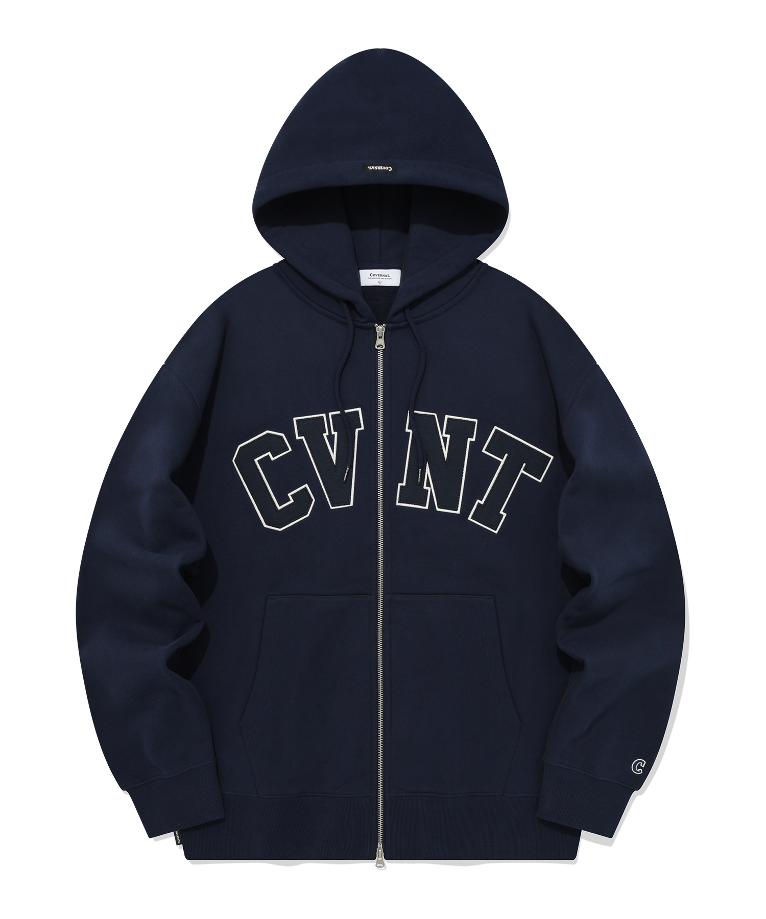 ★関税込★COVERNAT★OVERFIT KNIT HOODIE SWEATSHIRT★ Covernat Tail Logo Overfit Hoodies Heather Grey - ShopperBoard