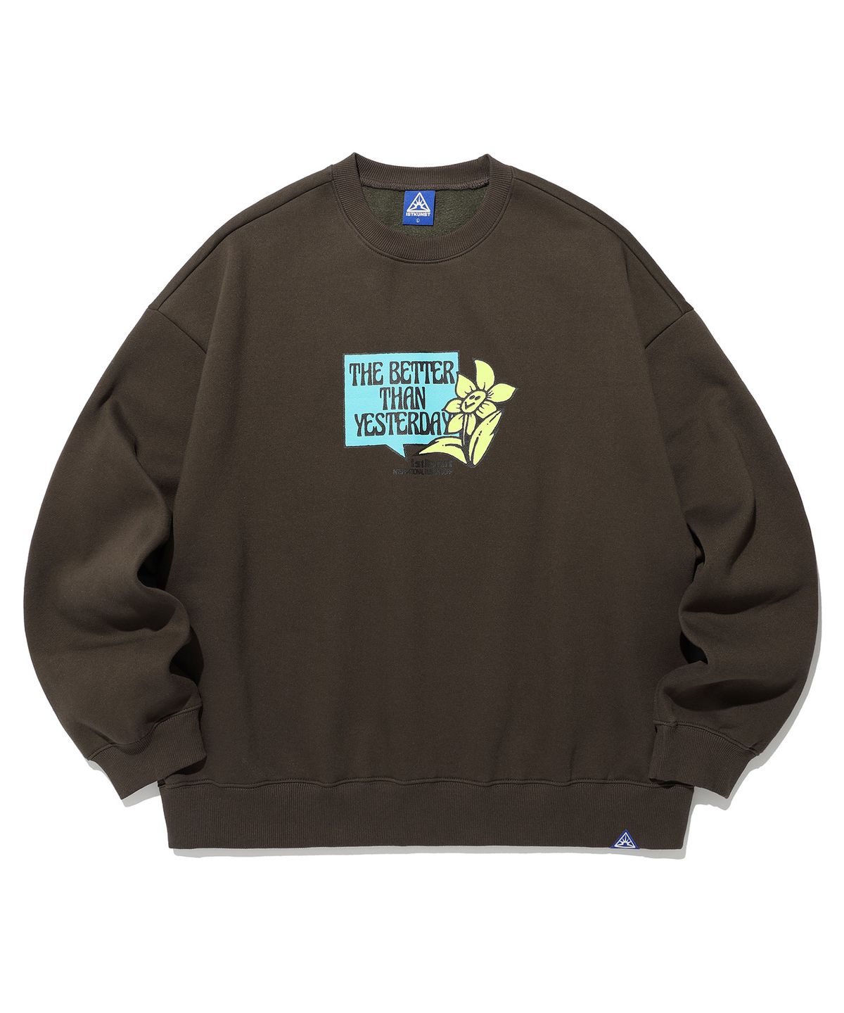 이스트쿤스트(ISTKUNST) FLOWER BTY SWEATSHIRTS_BROWN(IK2DFMM458A)