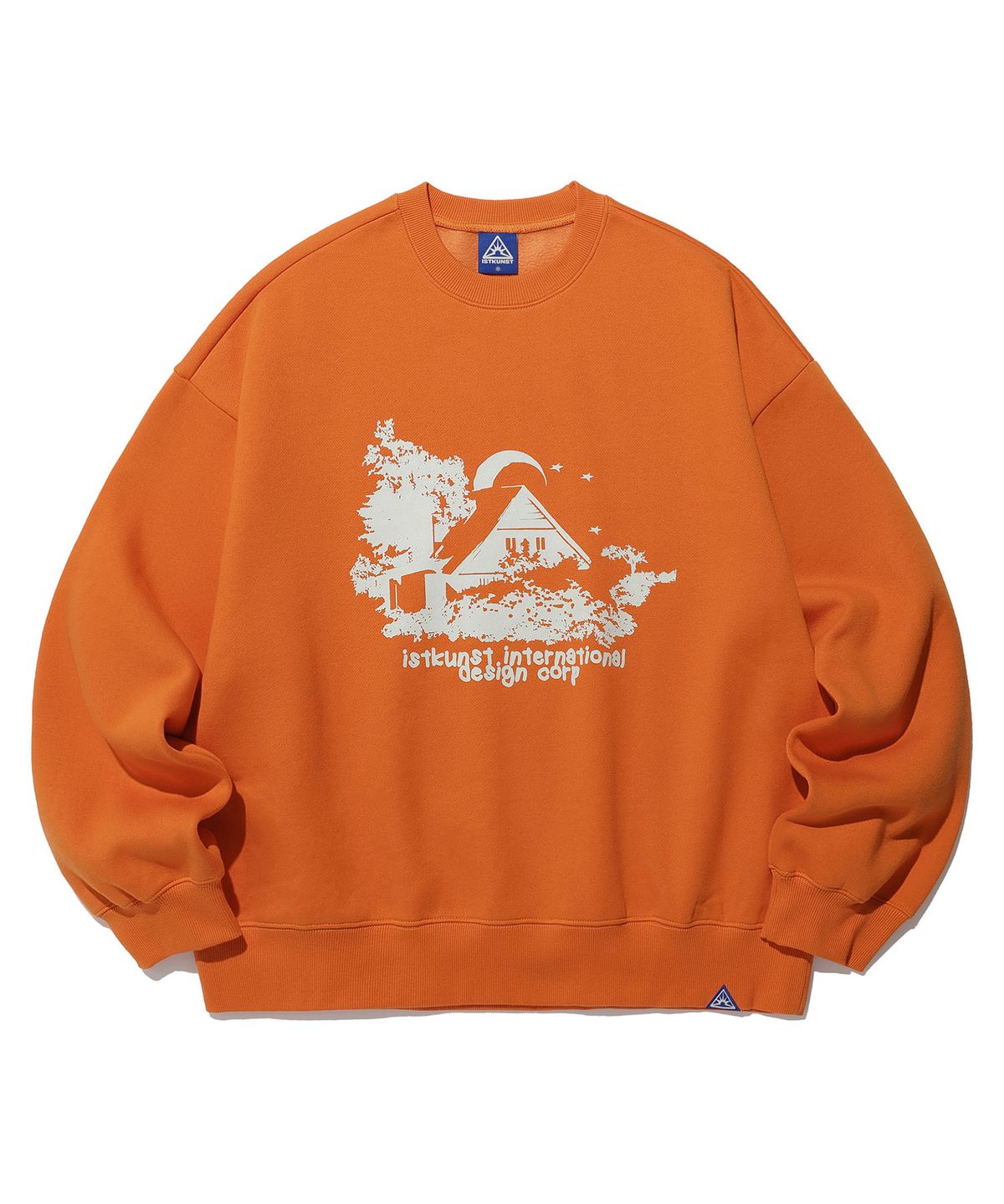 이스트쿤스트(ISTKUNST) HOUSE SWEATSHIRTS_ORANGE(IK2DFMM453A)