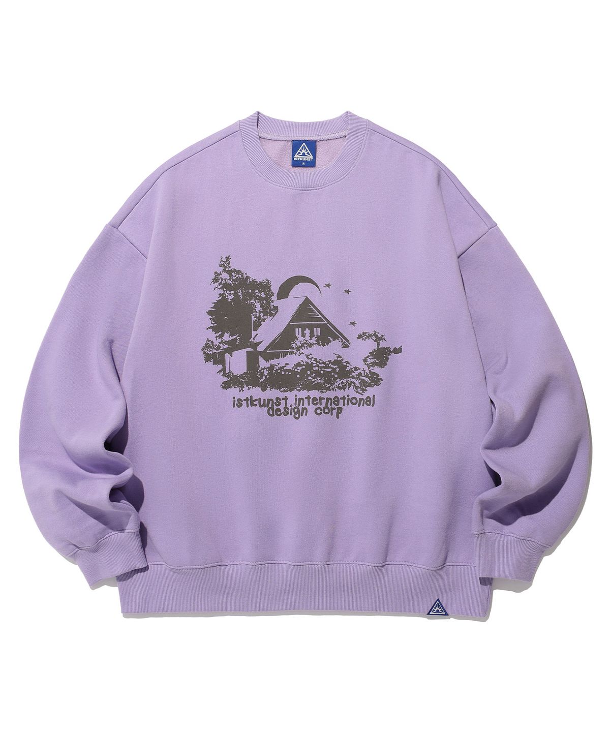 이스트쿤스트(ISTKUNST) HOUSE SWEATSHIRTS_PURPLE(IK2DFMM453A)